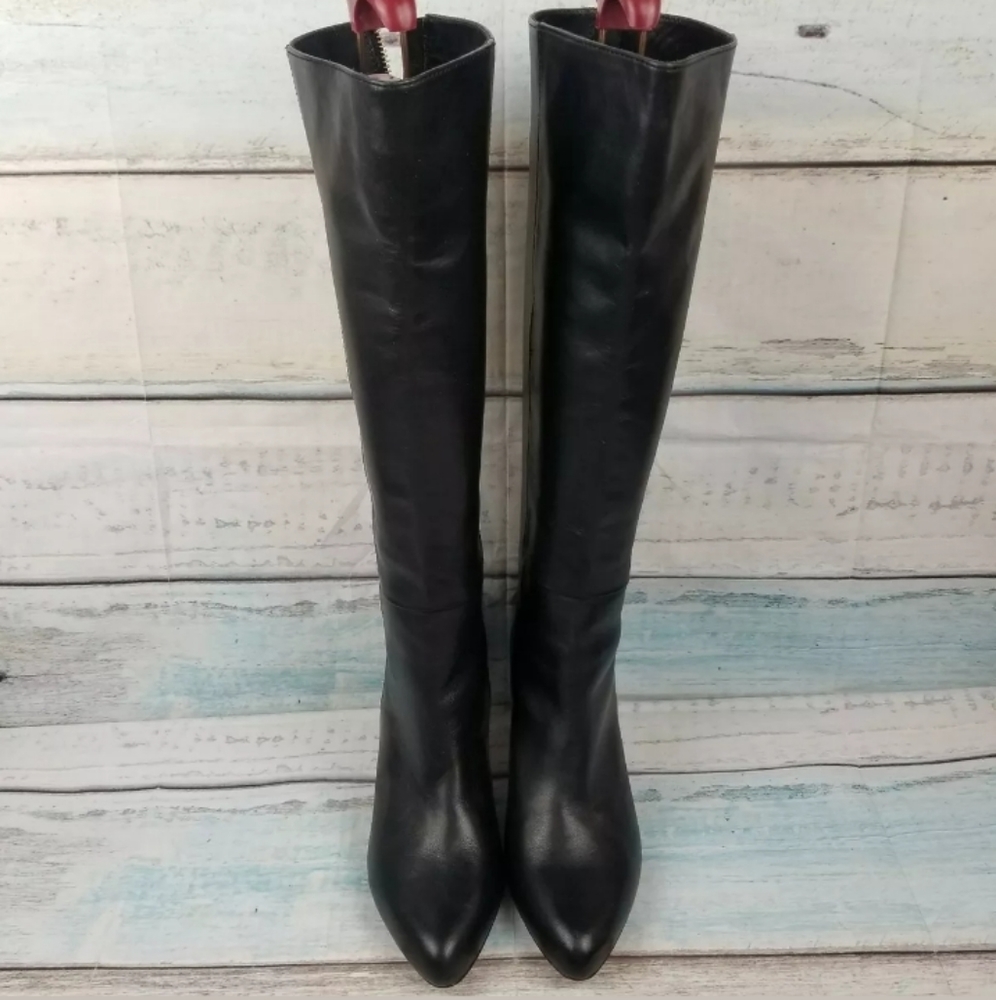 $398 Coach Fayth Women's Black Knee High Boot 5.5